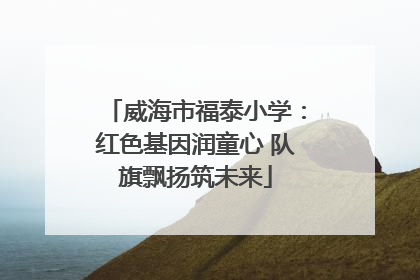 威海市福泰小学：红色基因润童心 队旗飘扬筑未来