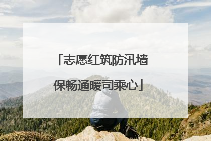 志愿红筑防汛墙 保畅通暖司乘心