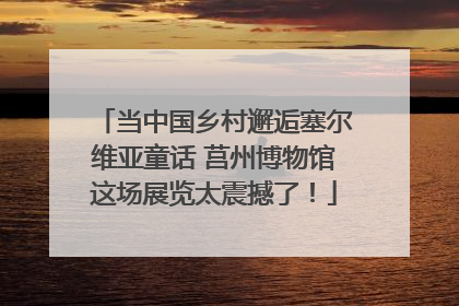 当中国乡村邂逅塞尔维亚童话 莒州博物馆这场展览太震撼了！