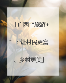 广西“旅游+”：让村民更富、乡村更美