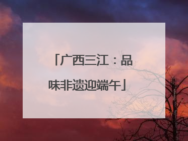 广西三江：品味非遗迎端午