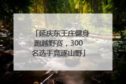 延庆东王庄健身跑越野赛，300名选手竞逐山野