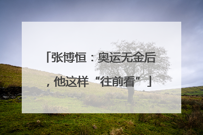 张博恒：奥运无金后，他这样“往前看”