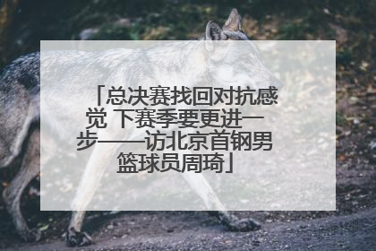 总决赛找回对抗感觉 下赛季要更进一步——访北京首钢男篮球员周琦