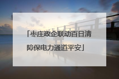 枣庄政企联动百日清障保电力通道平安