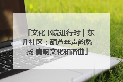 文化书院进行时｜东升社区：葫芦丝声韵悠扬 奏响文化和谐曲