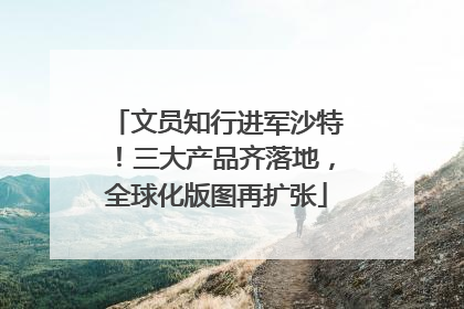 文员知行进军沙特！三大产品齐落地，全球化版图再扩张