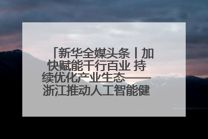 新华全媒头条丨加快赋能千行百业 持续优化产业生态——浙江推动人工智能健康有序发展观察