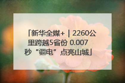 新华全媒+｜2260公里跨越5省份 0.007秒“疆电”点亮山城