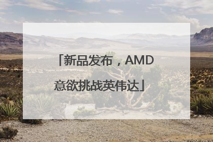 新品发布，AMD意欲挑战英伟达