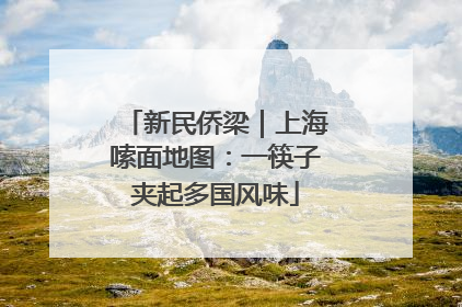 新民侨梁｜上海嗦面地图：一筷子夹起多国风味