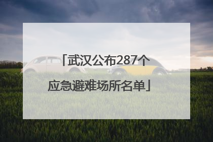 武汉公布287个应急避难场所名单