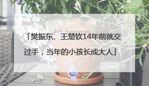 樊振东、王楚钦14年前就交过手，当年的小孩长成大人