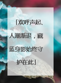 欢呼声起、人潮渐退，藏蓝身影始终守护在此