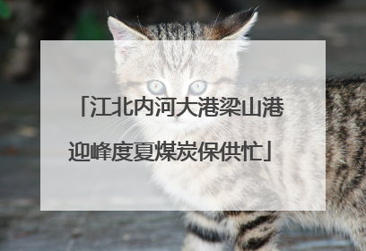 江北内河大港梁山港迎峰度夏煤炭保供忙
