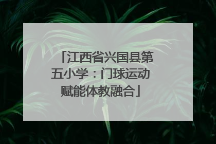 江西省兴国县第五小学：门球运动赋能体教融合