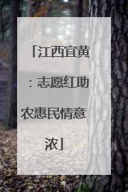 江西宜黄：志愿红助农惠民情意浓