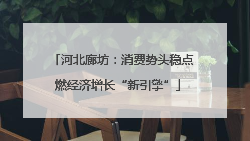 河北廊坊：消费势头稳点燃经济增长“新引擎”