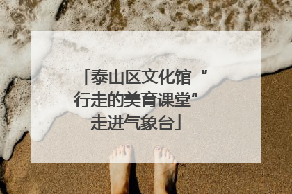 泰山区文化馆“行走的美育课堂”走进气象台