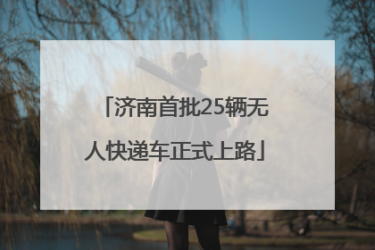 济南首批25辆无人快递车正式上路