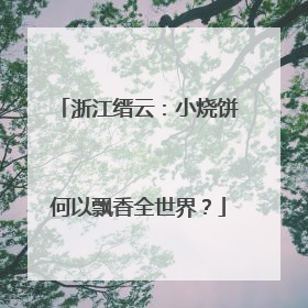 浙江缙云：小烧饼何以飘香全世界？