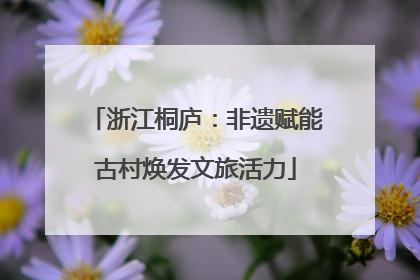 浙江桐庐：非遗赋能古村焕发文旅活力