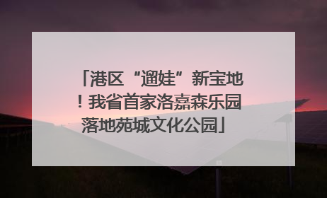 港区“遛娃”新宝地！我省首家洛嘉森乐园落地苑城文化公园