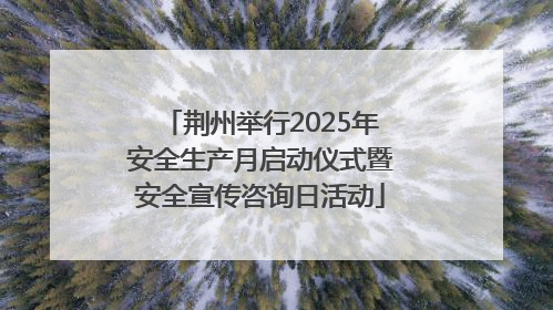 荆州举行2025年安全生产月启动仪式暨安全宣传咨询日活动