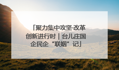 聚力集中攻坚·改革创新进行时｜台儿庄国企民企“联姻”记