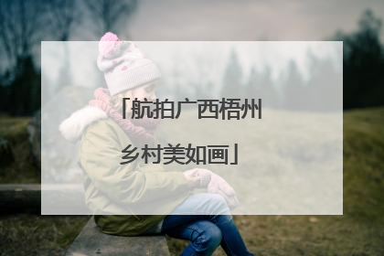 航拍广西梧州乡村美如画
