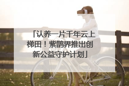 认养一片千年云上梯田！紫鹊界推出创新公益守护计划
