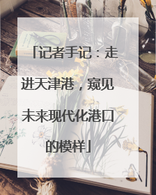 记者手记：走进天津港，窥见未来现代化港口的模样