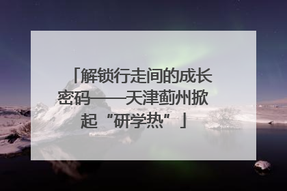 解锁行走间的成长密码——天津蓟州掀起“研学热”