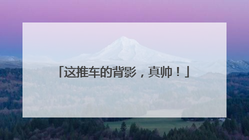 这推车的背影，真帅！