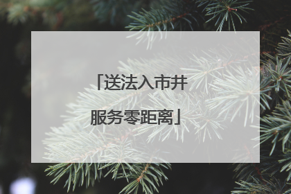 送法入市井 服务零距离