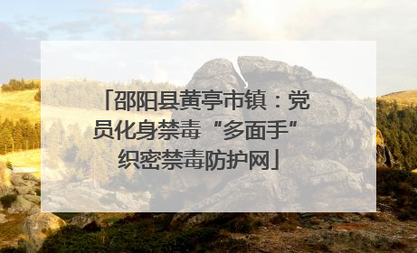 邵阳县黄亭市镇：党员化身禁毒“多面手” 织密禁毒防护网