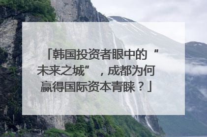 韩国投资者眼中的“未来之城”，成都为何赢得国际资本青睐？