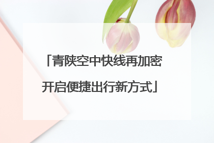 青陕空中快线再加密 开启便捷出行新方式