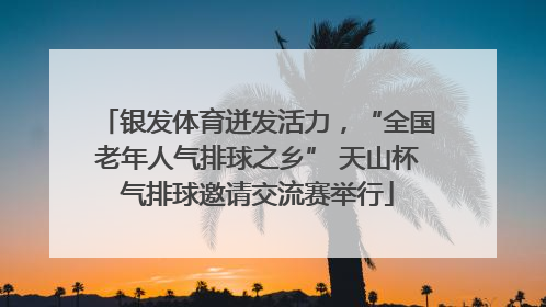 银发体育迸发活力，“全国老年人气排球之乡” 天山杯气排球邀请交流赛举行