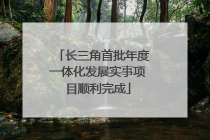 长三角首批年度一体化发展实事项目顺利完成