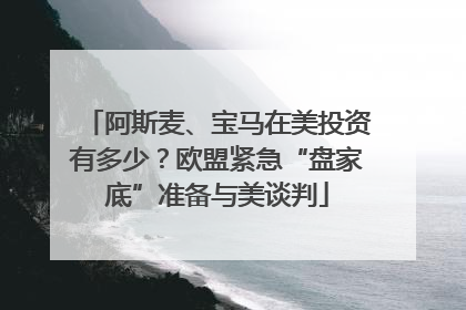 阿斯麦、宝马在美投资有多少？欧盟紧急“盘家底”准备与美谈判