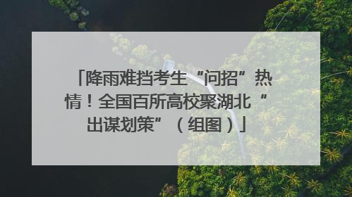 降雨难挡考生“问招”热情！全国百所高校聚湖北“出谋划策”（组图）