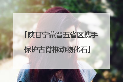 陕甘宁蒙晋五省区携手保护古脊椎动物化石