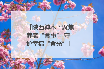 陕西神木：聚焦养老“食事” 守护幸福“食光”