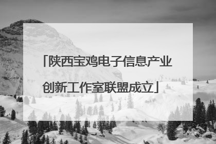 陕西宝鸡电子信息产业创新工作室联盟成立