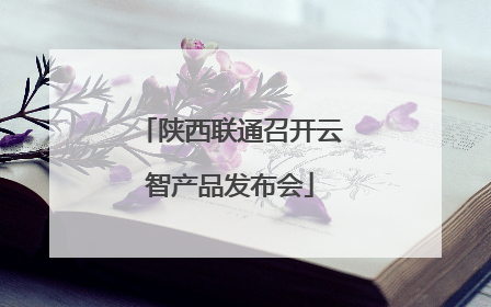 陕西联通召开云智产品发布会