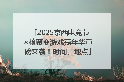 2025京西电竞节×核聚变游戏嘉年华重磅来袭！时间、地点