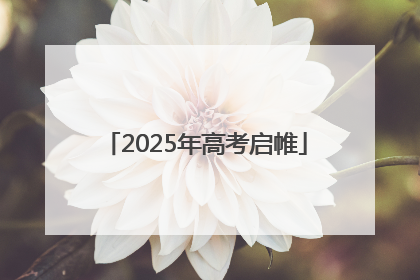 2025年高考启帷