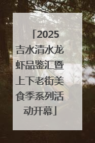 2025吉水清水龙虾品鉴汇暨上下老街美食季系列活动开幕