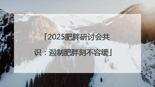 2025肥胖研讨会共识：遏制肥胖刻不容缓